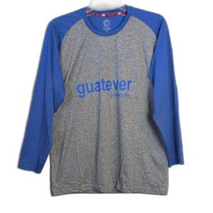 Eclipse Guatever Guatamala Blue Gray Long Sleeve Tee Men's XL